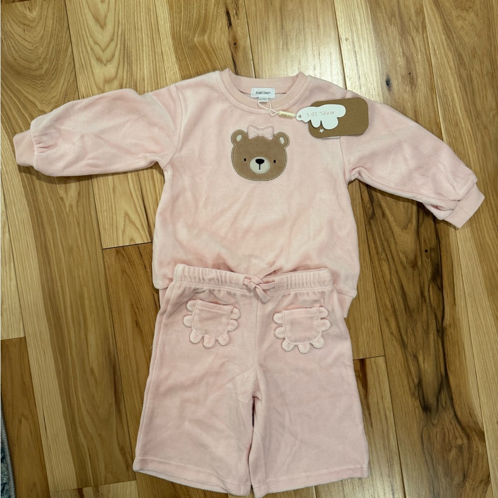 Angel Dear, Light Pink Sweatsuit 6-12 months NWT